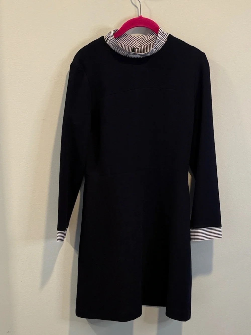 Sandro “Gigi” blue crepe dress 3(US L) - Picture 3 of 6